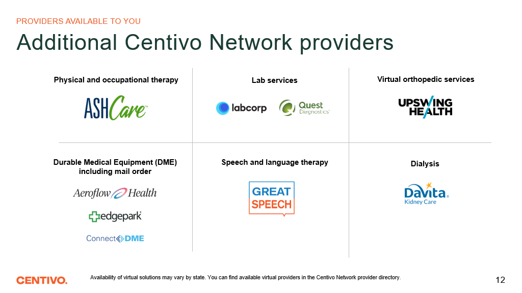 centivo additional network providers