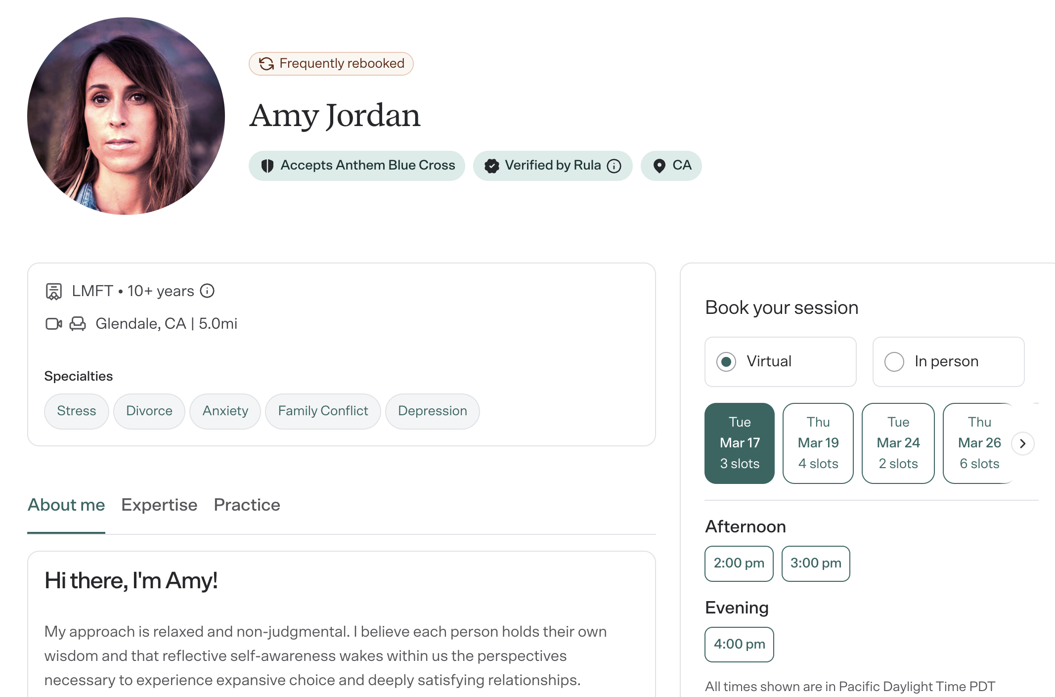 rula provider profile